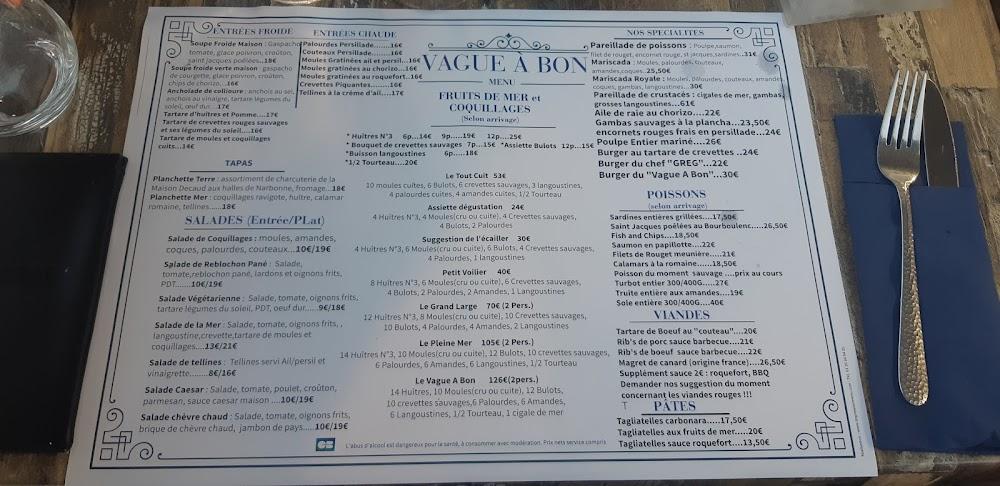 Vague A Bon - Menu Image 2